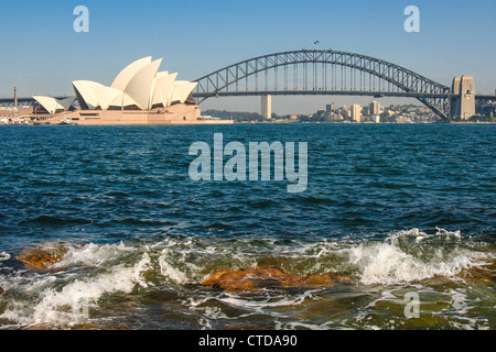 Das Sydney Opera House und Harbour Bridge, Australien Stockfoto