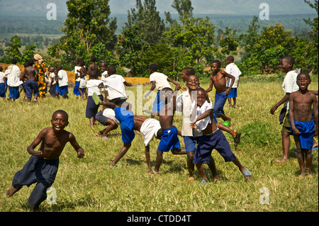 Kinder, FARDC, Mushake, demokratische Republik Kongo Stockfoto