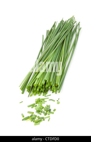 Frisch geschnitten Schnittlauch steht Stockfoto
