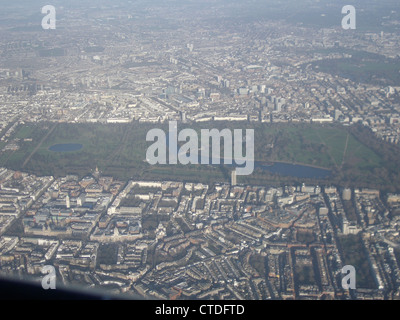 Luftaufnahme des Hyde Park in london Stockfoto