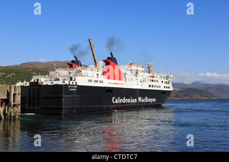 Caledonian MacBrayne Isle of Lewis Fähre von Stornoway Umkehrung in Port auf Loch Broom in Ullapool Wester Ross Schottland UK Stockfoto