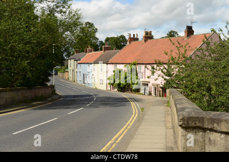 Urig, gemalt auf dem Land in Piercebridge, County Durham, Großbritannien Stockfoto