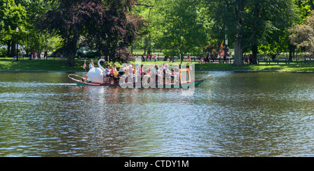 Swan Boat, Boston Public Garden See Stockfoto