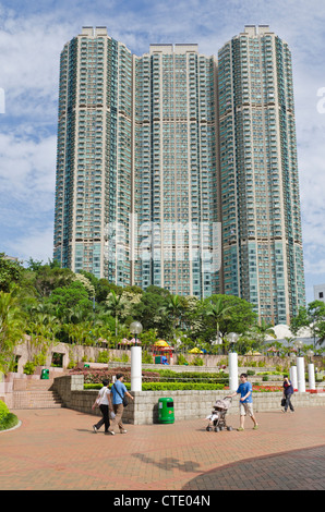 Menschen in Tsim Sha Tsui, Kowloon Park, Hong Kong, China Stockfoto