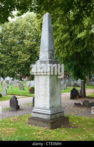 Copp es Hill Burying Ground, Boston Stockfoto