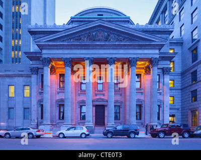 Bank von Montreal Headoffice, Vieux Montreal Stockfoto
