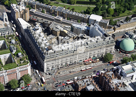 Luftaufnahme von Allsop Ort, Baker Street und Marylebone Road, London NW1 Stockfoto