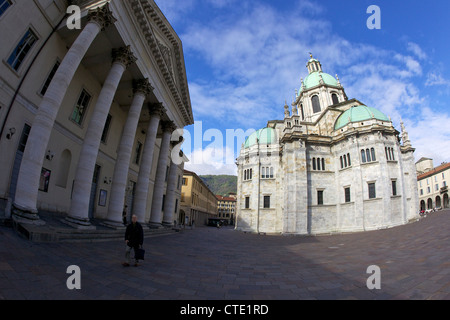 Blick auf den Dom in Como Stadtzentrum, Comer See, Italien, Europa Stockfoto