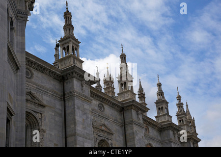 Außenansicht der Dom in Como Stadtzentrum, Comer See, Nord-Italien, Europa Stockfoto