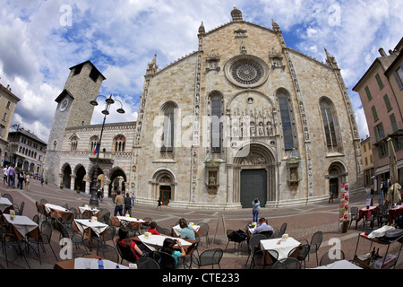 Außenansicht der Dom in Como Stadtzentrum, Comer See, Nord-Italien, Europa Stockfoto