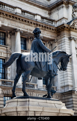 Statue von Prince George am Whitehall - London-UK Stockfoto