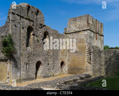 dh Wolvesey Castle WINCHESTER HAMPSHIRE mittelalterliche Bischöfe Palastruinen großbritannien Stockfoto