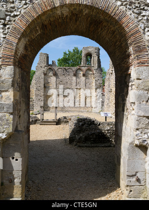 Dh Wolvesey Schloss Winchester, Hampshire Torbogen Eingang mittelalterlichen Bischöfe Palastruine britische Stockfoto