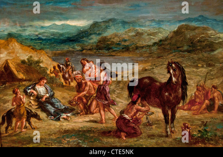 Ovid bei den Skythen 1862 von Eugène Delacroix Franzosen 1798 – 1863 Paris Frankreich Stockfoto