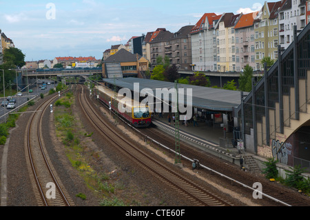 Messe Nord S-Bahn u-Bahnstation Charlottenburg-Wilmersdorf Bezirk Berlin Deutschland Europa Stockfoto