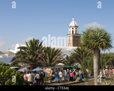 Sonntag markiert in Teguise Lanzarote Kanarische Inseln Stockfoto