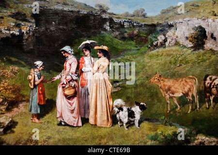 Junge Damen des Dorfes 1852 Jean Désiré Gustave Courbet 1819 – 1877 Französisch Frankreich Stockfoto