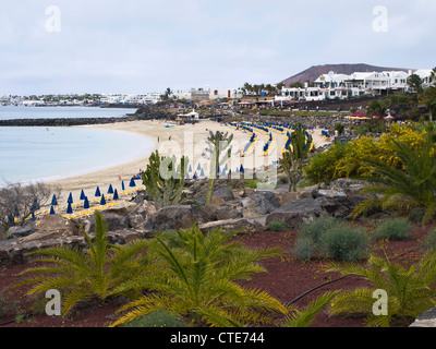 Einer der Strände in Playa Blanca Lanzarote Stockfoto