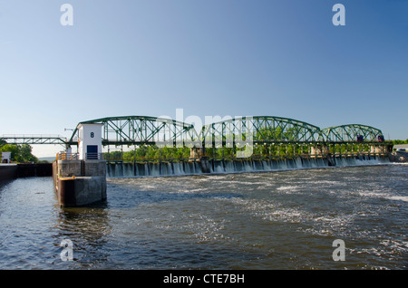 New York, Glenville. Erie-Kanal Schleuse 8. Stockfoto