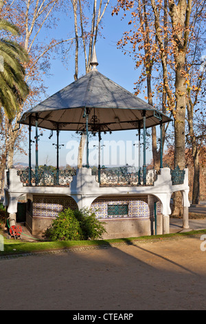 Musikpavillon im Dona Maria II Park, Stadt Santo Tirso, Portugal. Stockfoto