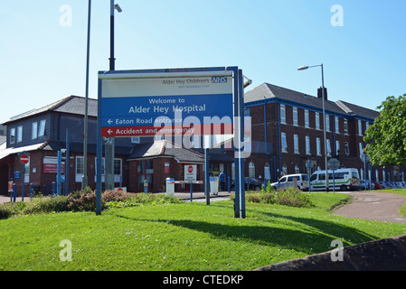 Alder Hey Kinderkrankenhaus, Liverpool Stockfoto