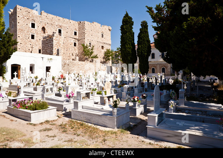 Die Burg des Lykurgos Logothetis in Pythagorio, Samos, Griechenland Stockfoto