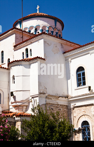 Die Kirche der Metamorphose bei Pythagorio, Samos, Griechenland Stockfoto