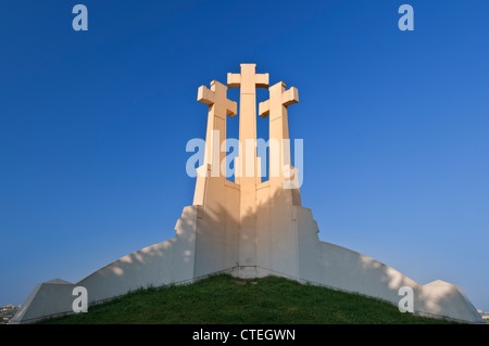 Drei Kreuze Hill Vilnius Litauen Stockfoto