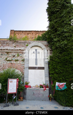 Italien, Piemont, Superga Basilika, "Grande Torino" Fußball-Denkmal Stockfoto