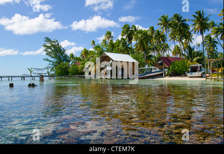 Laguna von Fakarava Atoll, Tuamotus Stockfoto