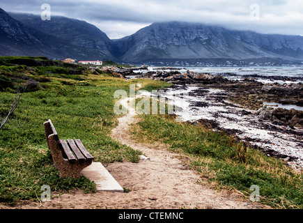 Ein Blick auf Bettys Bay von Seal Point Nature Reserve - Western Cape, South Stockfoto