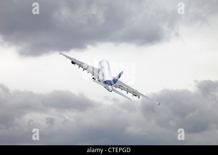 Farnborough International Airshow Airbus A380 EADS Passagierflugzeug Stockfoto