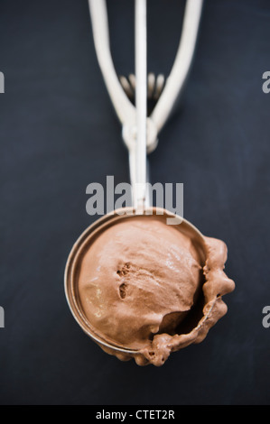 Nahaufnahme eines Eisportionierer Stockfoto