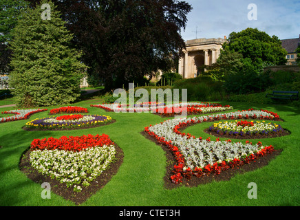 UK, South Yorkshire, Sheffield, botanischen Gärten, viktorianischen Garten und das Torhaus Stockfoto