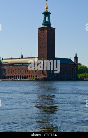 Rathaus von Stockholm (Schwedisch: Stockholms Stadshus oder Stadthaus lokal) ist das Gebäude des Stadtrates, Stockholm Stockfoto