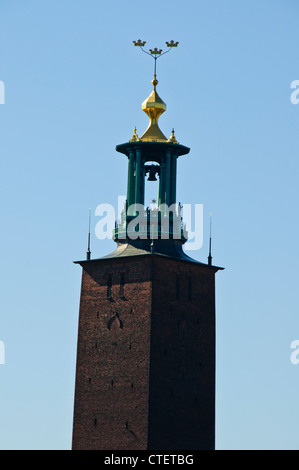 Rathaus von Stockholm (Schwedisch: Stockholms Stadshus oder Stadthaus lokal) ist das Gebäude des Stadtrates, Stockholm Stockfoto