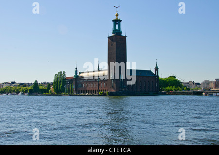 Rathaus von Stockholm (Schwedisch: Stockholms Stadshus oder Stadthaus lokal) ist das Gebäude des Stadtrates, Stockholm Stockfoto