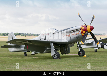 P-51 Mustang "Nooky Booky IV" bei den Flying Legends Airshow 2011, Imperial War Museum Duxford Stockfoto