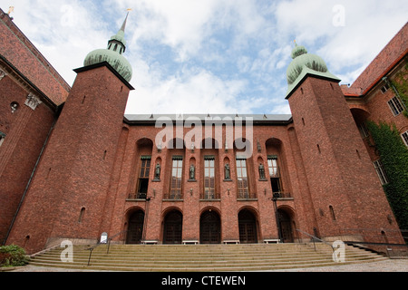 Innenhof des Rathaus von Stockholm, Schweden Stockfoto