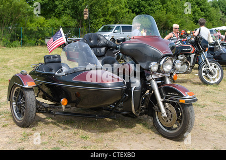 Das Motorrad mit Beiwagen, Harley-Davidson Electra Glide "Ultra Classic" Stockfoto