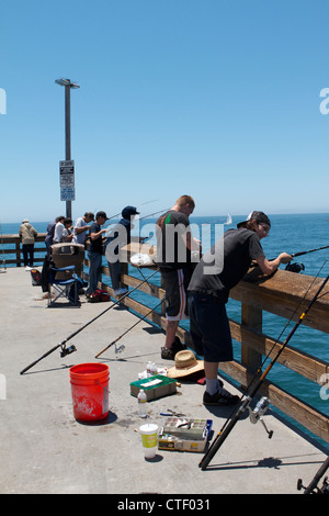 Balboa Pier auf der Balboa Halbinsel Newport Beach California Stockfoto