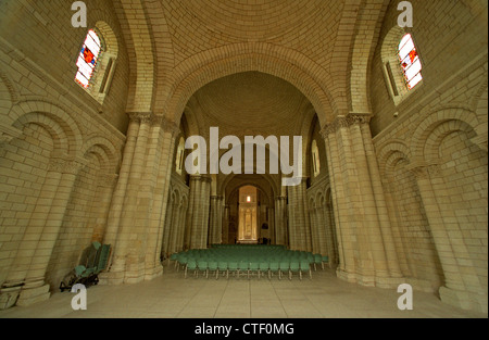 Abtei von Fontevraud, Loire, Frankreich. Juli 2012 enthält Gräber von 15 Mitgliedern der Familie Plantagenet, einschließlich: Heinrich II. von England Stockfoto
