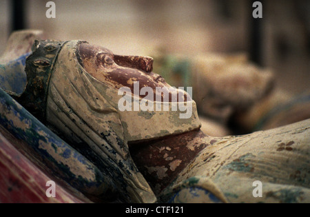 Abtei von Fontevraud, Loire, Frankreich. Juli 2012 enthält Gräber 15 Mitglieder der Familie Plantagenet, einschließlich: Eleonore von Aquitanien Stockfoto