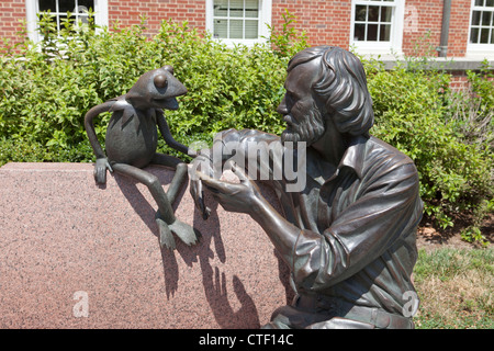 Jim Henson Memorial Skulptur von Jay Hall Carpenter, 2003 - University of Maryland, College Park Stockfoto