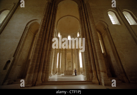 Abtei von Fontevraud, Loire, Frankreich. Juli 2012 enthält Gräber von 15 Mitgliedern der Familie Plantagenet, einschließlich: Heinrich II. von England Stockfoto