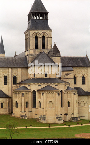 Abtei von Fontevraud, Loire, Frankreich. Juli 2012 enthält Gräber von 15 Mitgliedern der Familie Plantagenet, einschließlich: Heinrich II. von England Stockfoto