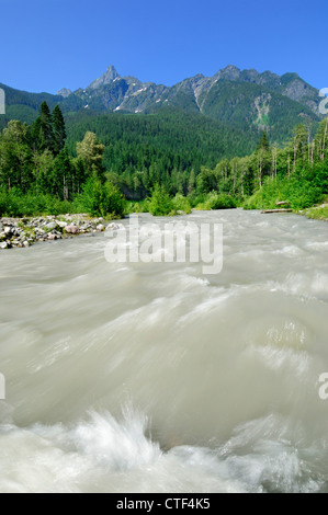 White Chuck River in den Mount Baker - Snoqualmie National Forest, Washington, USA Stockfoto