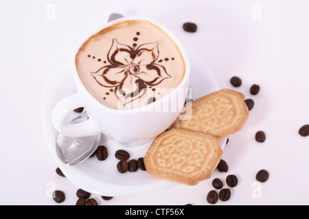 Schoko cappuccino Stockfoto