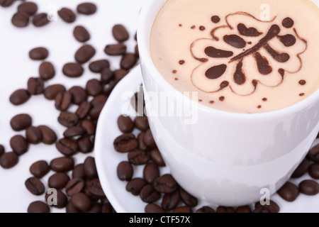 Schoko cappuccino Stockfoto