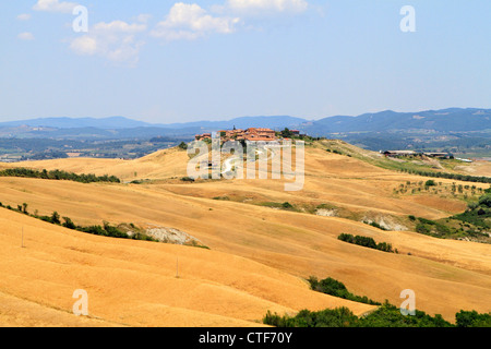 Italien typische Landschaft der Toskana, Crete Senesi Stockfoto